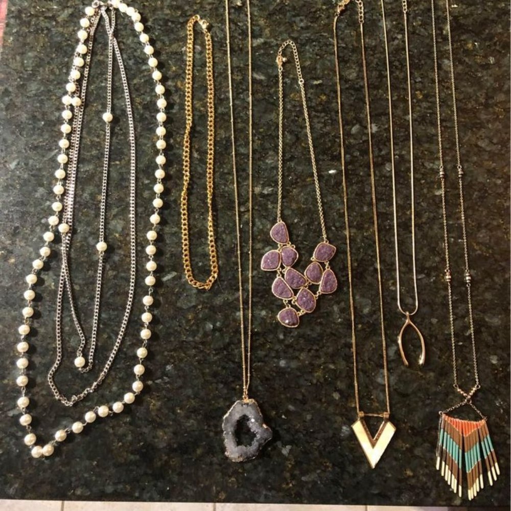 statement necklaces/costume jewelry